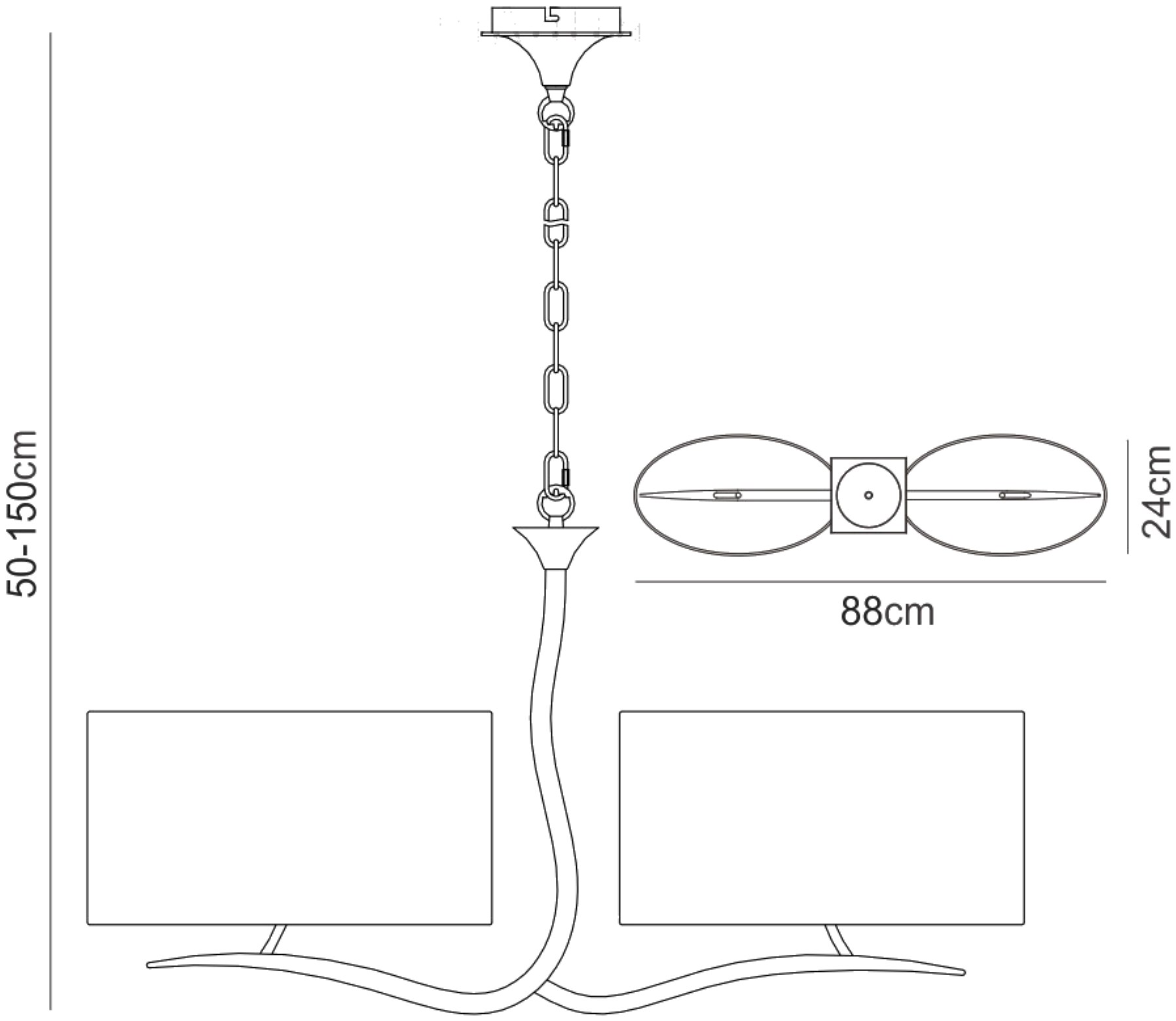 Eve Anthracite-White Ceiling Lights Mantra Linear Fittings